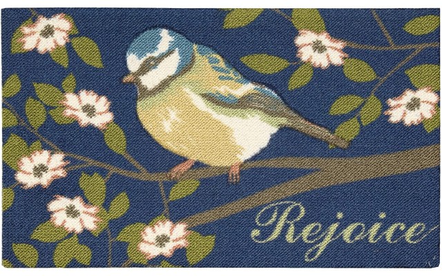  (EN028) Navy Rectangle Area Rug
