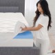  Plush Pillowtop 4” Memory Foam Mattress Topper, One Color, Queen