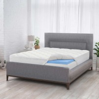 Novaform Plush Pillowtop 4” Memory Foam Mattress Topper, One Color, Queen