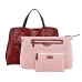  Forest Island Leather Tote, Red