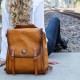  Lawnwood Leather Backpack, Tan