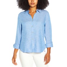 Orvis Ladies' Long Sleeve Linen Blend Top