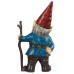 Outdoor Garden Gnome Statue, Blue