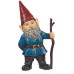 Outdoor Garden Gnome Statue, Blue