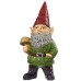 Outdoor Garden Gnome Statue, Green