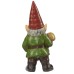 Outdoor Garden Gnome Statue, Green