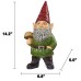 Outdoor Garden Gnome Statue, Green
