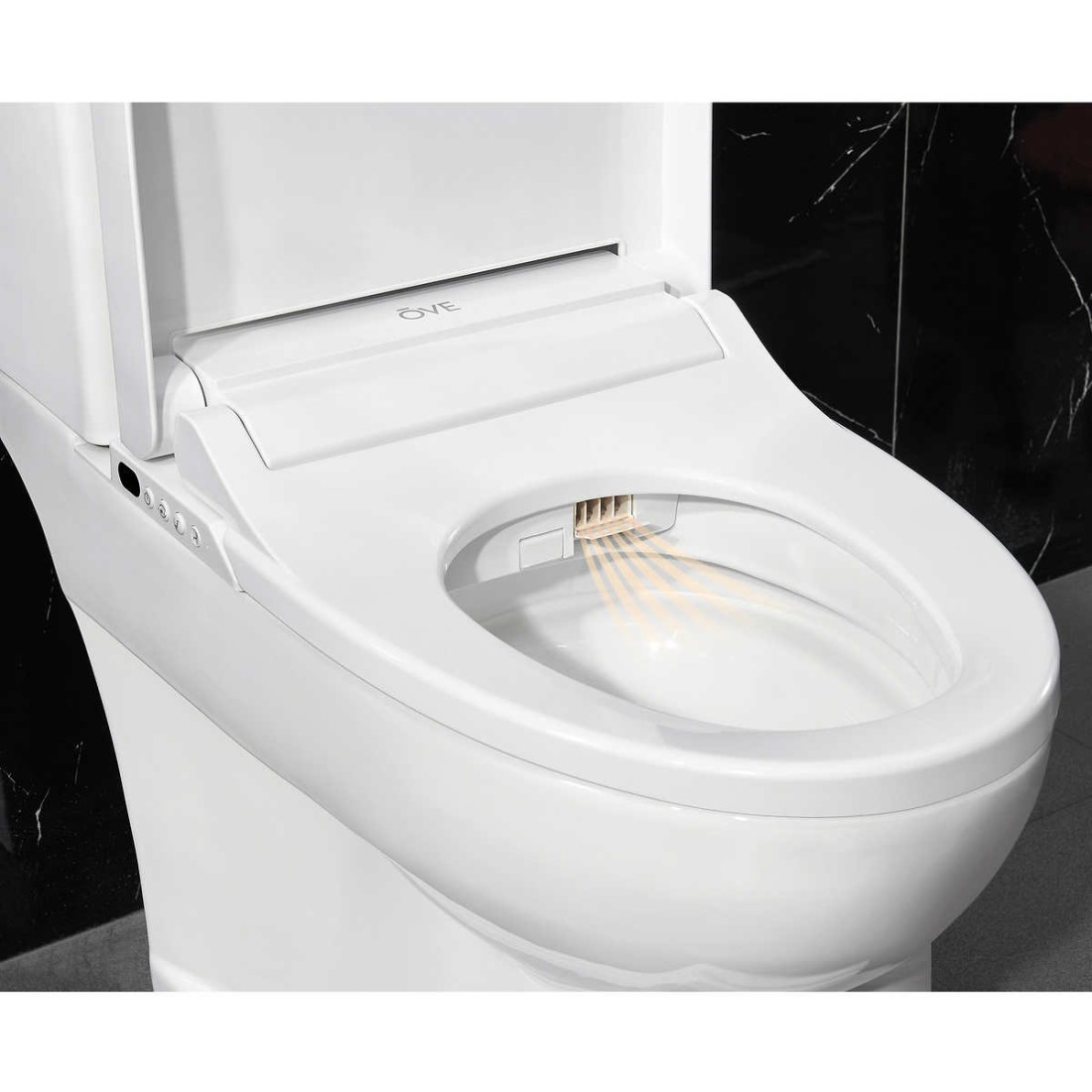 OVE Decors Irenne Elongated Smart Bidet Toilet with Remote Control