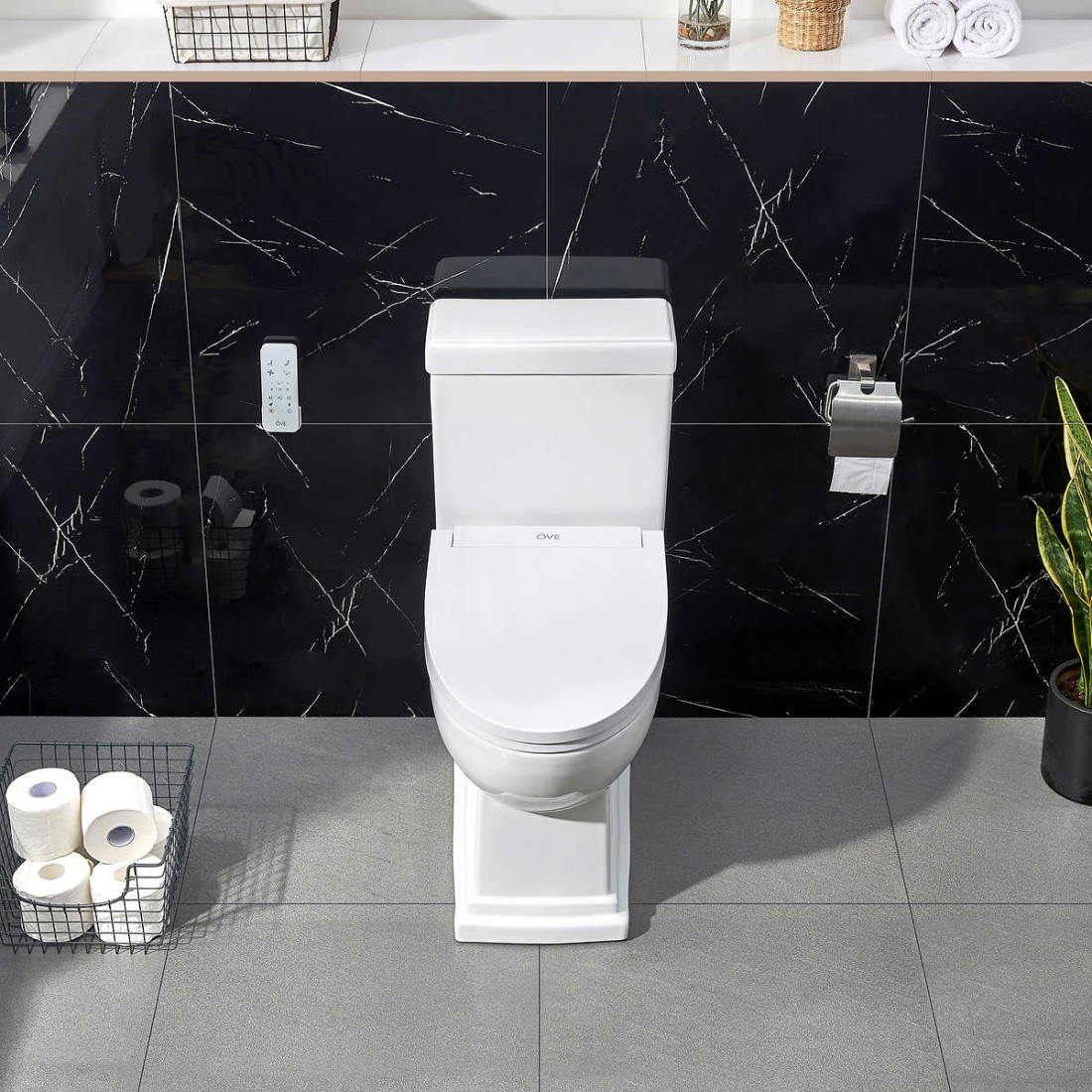 OVE Decors Irenne Elongated Smart Bidet Toilet with Remote Control