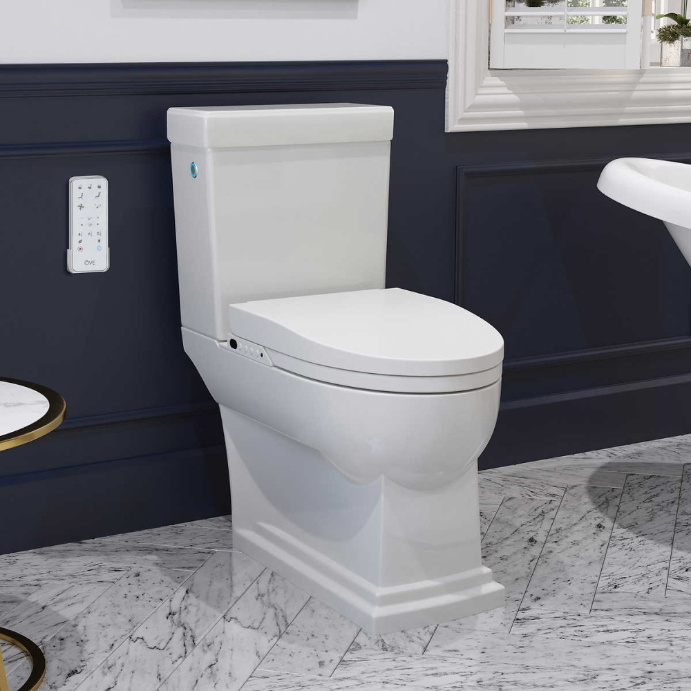 Ove Decors Irenne Elongated Smart Bidet Toilet With Remote Control