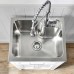  Paloma 22″ Utility Sink with Faucet & Cabinet