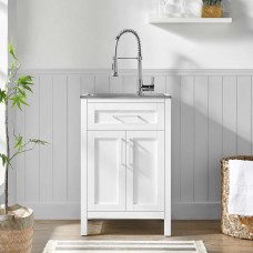 OVE Decors Paloma 22″ Utility Sink with Faucet & Cabinet