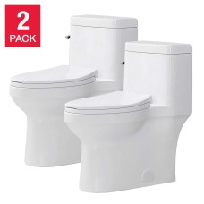 OVE Decors Sabine One Piece Toilet, 2-pack