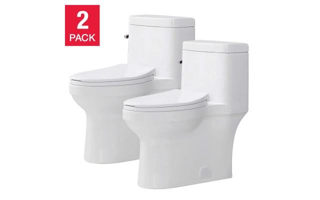  Sabine One Piece Toilet, 2-pack