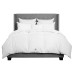  Feather European White Duck Down Comforter - Light Warmth, One Color, Twin