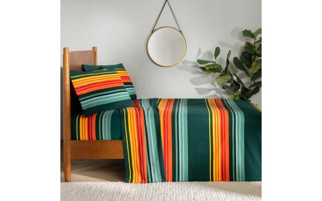  Flannel Sheet Set, Green, King