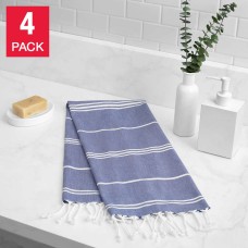 Peshtemal Turkish Hand Towels 4-Piece Set
