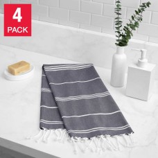 Peshtemal Turkish Hand Towels 4-Piece Set