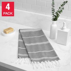 Peshtemal Turkish Hand Towels 4-Piece Set