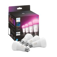 Philips Hue 75W White & Color Ambiance A19 4pk
