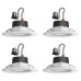  Hue White & Color Ambiance Retrofit Recessed 4″ Downlight, 4-pack