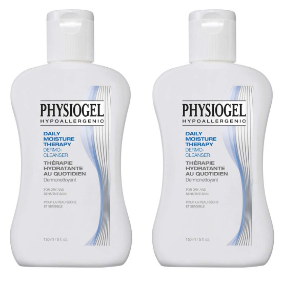 PHYSIOGEL Daily Moisture Therapy Dermo-Cleanser, 5.1 fl oz, 2 pack