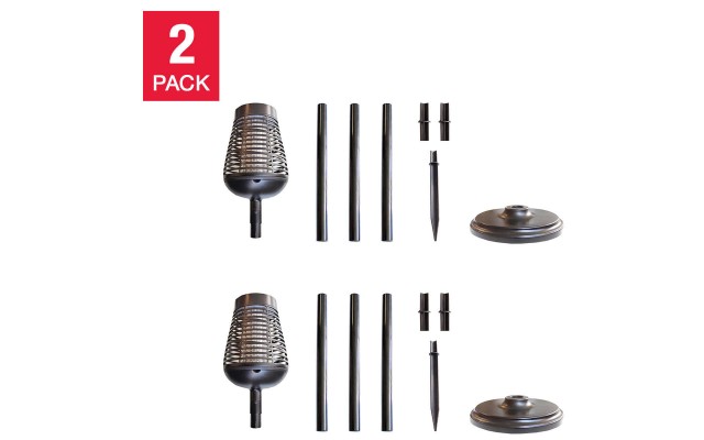  Solar Insect Killer Torch (2-pack), Bug Zapper and Accent Light