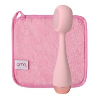 PMD Clean Pro Rose Quartz Facial Cleansing Brush with Makeup Removing Cloth