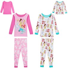 Princess Kids' 4-piece Cotton PJ Set