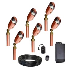 Professional Series LED 6-Light Outdoor Landscape Bullet Light Starter Kit