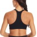  Ladies' Sports Bra, 3-pack, Black, Large