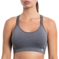 PUMA Ladies' Sports Bra, 3-pack, Gray, Small