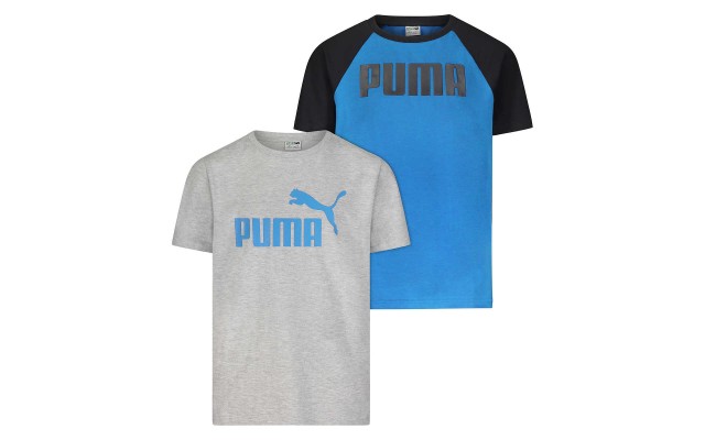  Youth 2-pack Short Sleeve Tee, Gray, Medium
