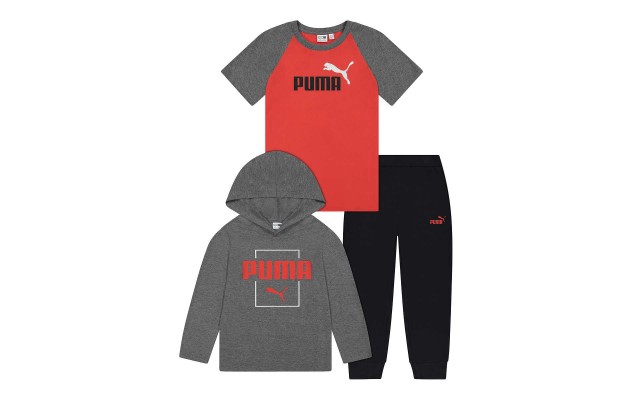  Youth 3-piece Set, Red, One Color, Medium