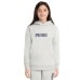  Youth Fleece Hoodie, Gray, Large