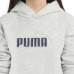  Youth Fleece Hoodie, Gray, Large