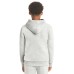  Youth Fleece Hoodie, Gray, Large