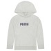  Youth Fleece Hoodie, Gray, Large