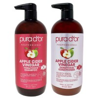 PURA D’OR Apple Cider Vinegar Thin2Thick Clarifying and Detoxing Shampoo & Conditioner