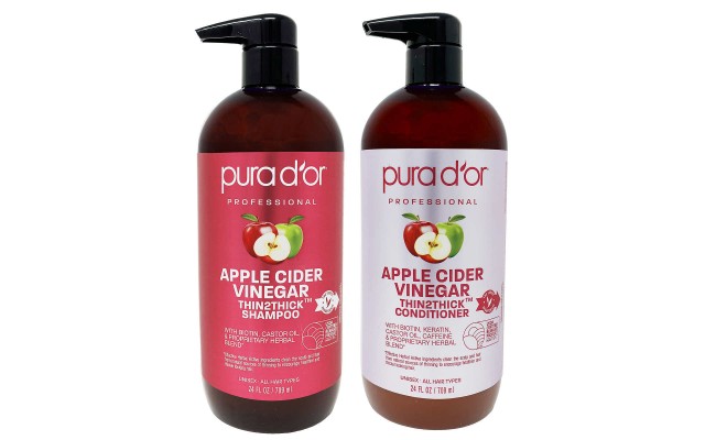 PURA D’OR Apple Cider Vinegar Thin2Thick Clarifying and Detoxing Shampoo & Conditioner