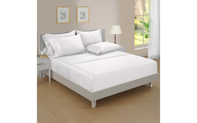  Organic Cotton 6-piece Sheet Set, White, California King