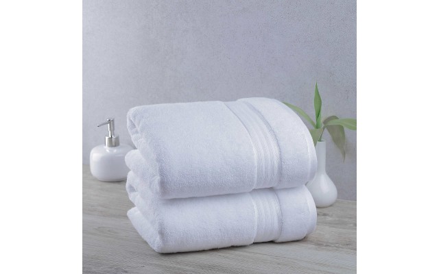 Purely Indulgent 2-piece Egyptian Cotton Bath Towel Set, Green
