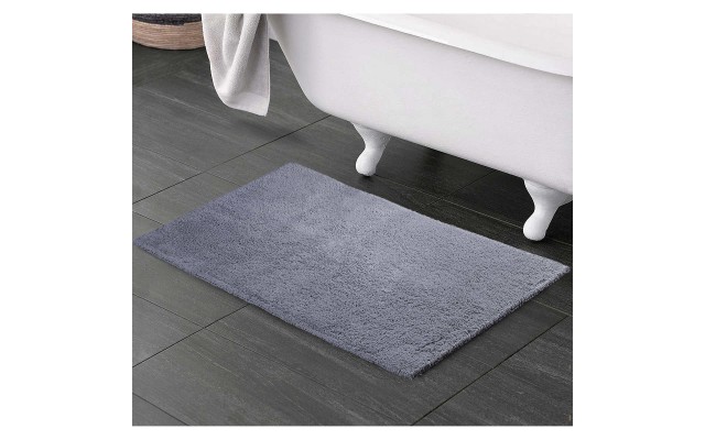 Purely Indulgent Egyptian 24” x 36” Bath Rug, 2-piece Set, Silver