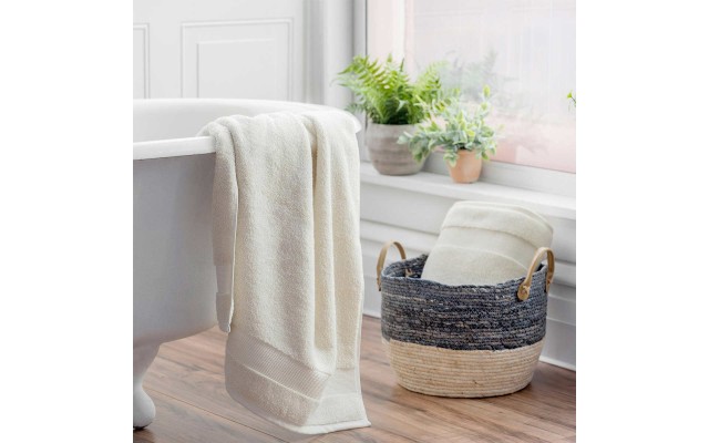 Purely Organic 2-piece Bath Towel Set, Ivory
