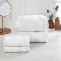 Purely Organic 4-piece Hand & Washcloth Towel Set, Ivory