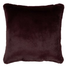 Red Mahogany Faux Fur Pillow