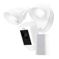 Ring Floodlight Cam Wired Plus with Chime Pro 2.0 (2nd gen), White