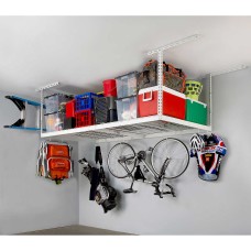 SafeRacks 4 ft. x 8 ft. Overhead Garage Storage Rack and Accessories Kit