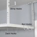  Overhead Garage Storage Combo Kit, Two 4 ft. x 8 ft. Racks, 18-piece Deluxe Hook Accessory Pack, Gray