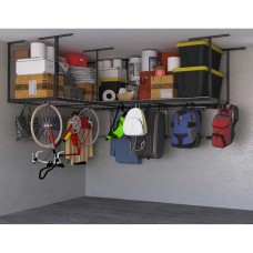 SafeRacks Overhead Garage Storage Combo KitTwo 4 ft. x 8 ft. Racks18-piece Deluxe Hook Accessory Pack